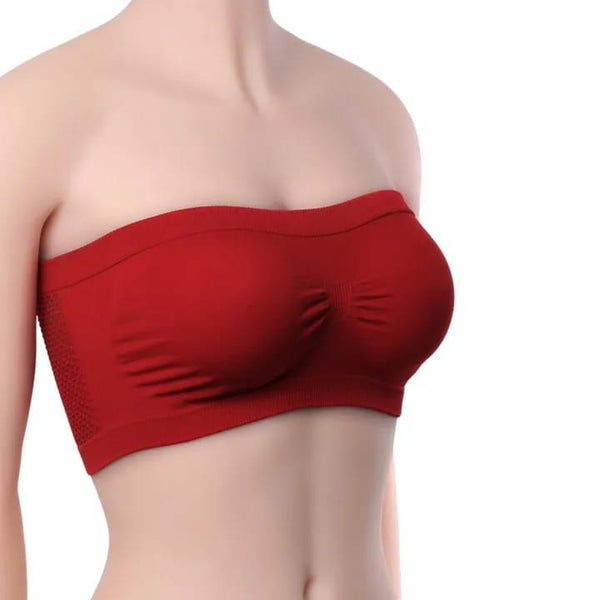 Multicolor Lycra Non-Padded Strapless Tube Bra - Comfortable and Lightweight