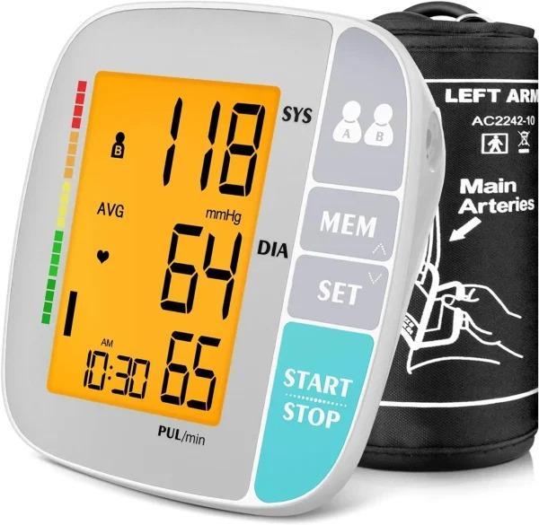 1 Pc Easy-to-Use Blood Pressure Monitor - Keep Your Health In Check!