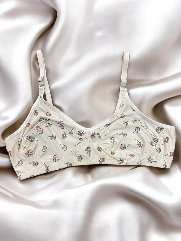 Malai Printed Light Weight Non-Padded Bra