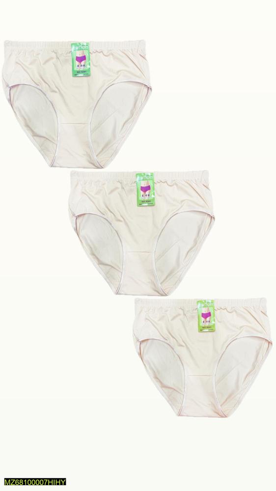 Cotton Plain Panties, Pack of 3