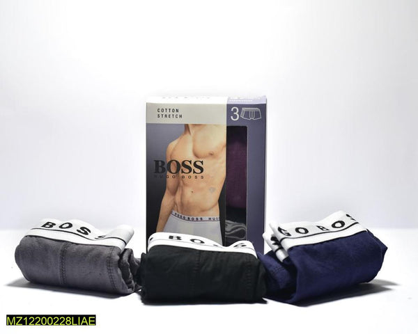 Men's Cotton Boxers - Pack Of 3
